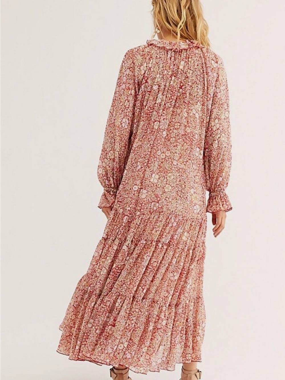 Free People Feeling Groovy Maxi in Red - size Medium - Picture 2 of 7